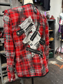 Red Tartan Short Blazer - Reckless Swagger