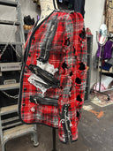 Red Tartan Short Blazer - Reckless Swagger