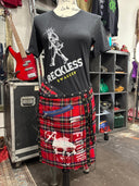 Red Tartan Skirt Kilt - Reckless Swagger