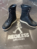Red Wing Mock Wool Lined Black Leather Mid - Reckless Swagger