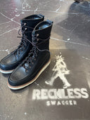 Red Wing Mock Wool Lined Black Leather Mid - Reckless Swagger