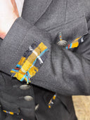 Reworked Superdry Premium 1954 Military Field Jacket — Multicolor Tartan Fringe Edition - Reckless Swagger