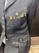 Reworked Superdry Premium 1954 Military Field Jacket — Multicolor Tartan Fringe Edition - Reckless Swagger