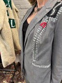 Rock N Roll Never Dies Custom Pants Suit Set - Rebellious Power Suit - Reckless Swagger
