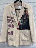 Rock N Roll Soothes My Soul Linen Skull Jacket - Reckless Swagger