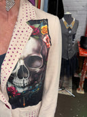 Rock N Roll Soothes My Soul Linen Skull Jacket - Summer Statement Blazer - Reckless Swagger