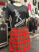 ROYAL STEWART TARTAN TARTAN SKIRT – MONO PLEATED MINI - Reckless Swagger