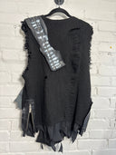 Shredded Black Vest - Reckless Swagger