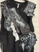 Shredded Black Vest - Reckless Swagger
