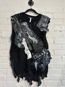 Shredded Black Vest - Reckless Swagger