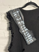 Shredded Black Vest - Reckless Swagger