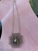 Spider on Web Necklace - Reckless Swagger
