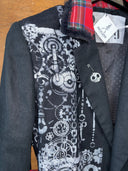Steampunk in Scotland: Black and Red Tartan Jacket - Reckless Swagger