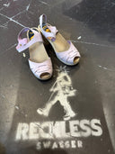 Swedish Hasbeens Powerder Nubuck Heel Clogs Pink - Reckless Swagger