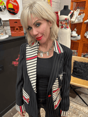Sweet Revenge Pinstripe Punk Blazer - Reckless Swagger