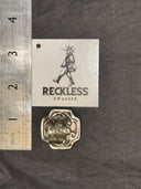 Swiss White Cross Silvertone Adjustable Ring - Reckless Swagger