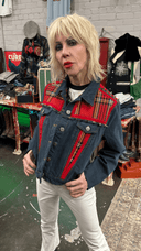 Tartan Studded Denium Jacket - Reckless Swagger