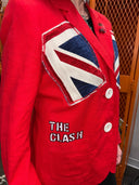 The Clash London Calling Union Jack Tapestry Jacket - Punk Rock Icon - Reckless Swagger