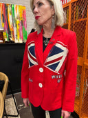 The Clash London Calling Union Jack Tapestry Jacket - Punk Rock Icon - Reckless Swagger