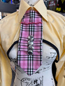 "Triple Ps" Tie - Pink Punk Plaid - Reckless Swagger