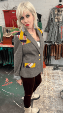 Tweed Scarf Overlay - Reckless Swagger