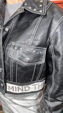 Underground Faux Leather Fringe Jacket | One - of - a - Kind Statement Outerwear - Reckless Swagger