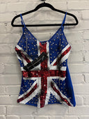 Union Jack Tank Stud and Sequins - Reckless Swagger