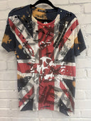 Union Jack Tee Bleached - Reckless Swagger