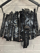 Upcycled Zipper Corset Faux Leather - Reckless Swagger