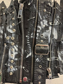 Upcycled Zipper Corset Faux Leather - Reckless Swagger