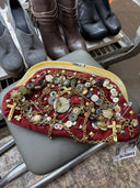 Velvet Clutch Chains Crucifix - Reckless Swagger
