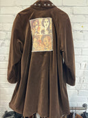 Vintage Brown Velvet Punked Coat - Reckless Swagger