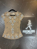 Vintage Jewel Mesh Hearts - Reckless Swagger