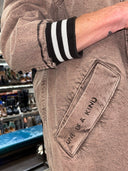 Vintage Pink - Hued Acid - Wash Denim Trench – “Shout Out” One - of - a - Kind - Reckless Swagger