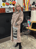 Vintage Pink - Hued Acid - Wash Denim Trench – “Shout Out” One - of - a - Kind - Reckless Swagger