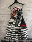 White & black Punk Prom dress - Reckless Swagger