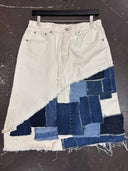 White Jewels Patchwork Hem Skirt - Festival Ready - Reckless Swagger