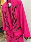 Wild One Leopard Punk Jacket - Upcycled Statement Outerwear - Reckless Swagger