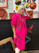 Wild One Leopard Punk Jacket - Upcycled Statement Outerwear - Reckless Swagger