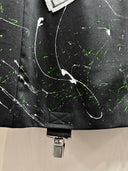 X - Ray Spex Punk Bondage Jacket - Black Paint Splatter Upcycled Statement Piece - Reckless Swagger