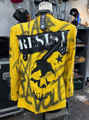 Yellow FCK War Resist Net+Zip+Studs - Reckless Swagger