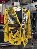 Yellow FCK War Resist Net+Zip+Studs - Reckless Swagger
