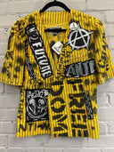 Yellow Hafl-sleeve Mohawk Jacket - Reckless Swagger
