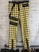 Yellow plaid Punk pants - Reckless Swagger