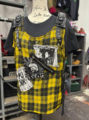 Yellow Tartan Sleveless Top - Reckless Swagger