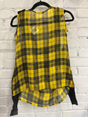 Yellow Tartan Sleveless Top - Reckless Swagger